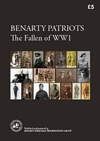 BENARTY PATRIOTS - THE FALLEN OF WWI This publication would not have been possible without the meticulous research and outstanding input of Mr David Blane, Military Researcher for the Benarty Heritage Preservation Group. The book provides some closure about the young men of Benarty who made the ultimate sacrifice in World War One. The book lists the fatalities and their service number, rank and regiment from the first entry, Andrew Adam, to the final entry, Henry Young. 48 A4 page book.