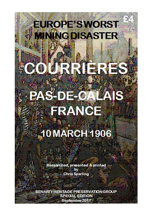 EUROPE' S WORST MINING DISASTER - COURRIÈRES, PAS-DE-CALAIS, FRANCE - 10 MARCH 1906 This most catastrophic coal mining explosion in a complex of pits in northern France, resulted in the deaths of officially 1099 miners. 42 A4 pages (double-sided)